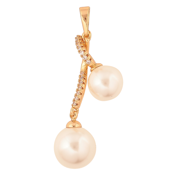 Кулон Xuping колір Позолота 18К "Візерунок з перлинами" для ланцюжка до 6мм фото №20