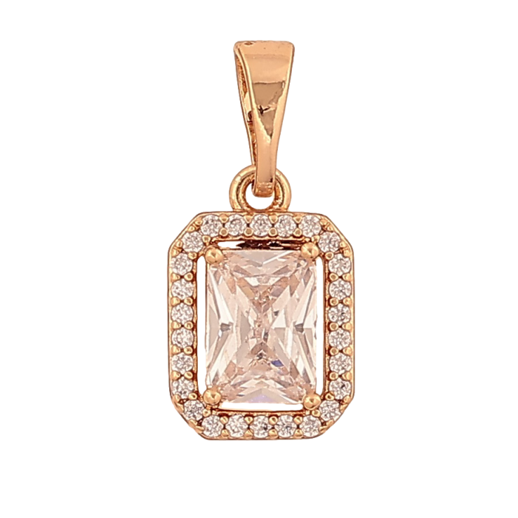 Кулон Xuping колір Позолота 18K "Кристал в обрамленні" для ланцюжка до 5мм фото №12