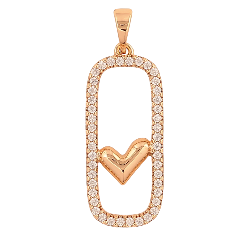 Кулон Xuping колір Позолота 18К "Сердечко" для ланцюжка до 5мм фото №1 Кулон Xuping колір Позолота 18К "Сердечко" для ланцюжка до 5мм фото №1