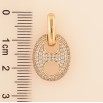 Кулон Xuping цвет Позолота 18К "Узор с инкрустацией кристаллами" для цепочки до 3мм фото №2