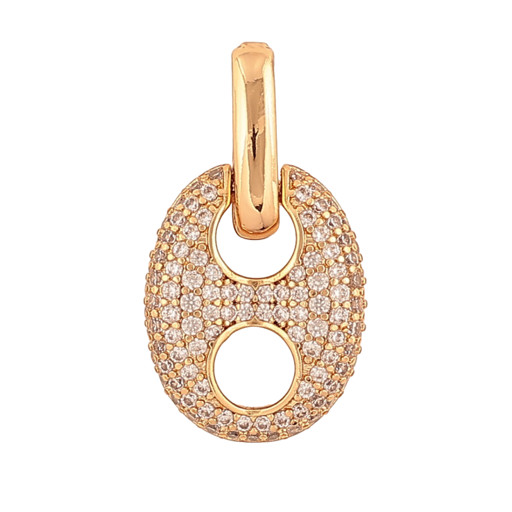 Кулон Xuping колір Позолота 18К "Візерунок з інкрустацією кристалами" для ланцюжка до 3мм фото №12