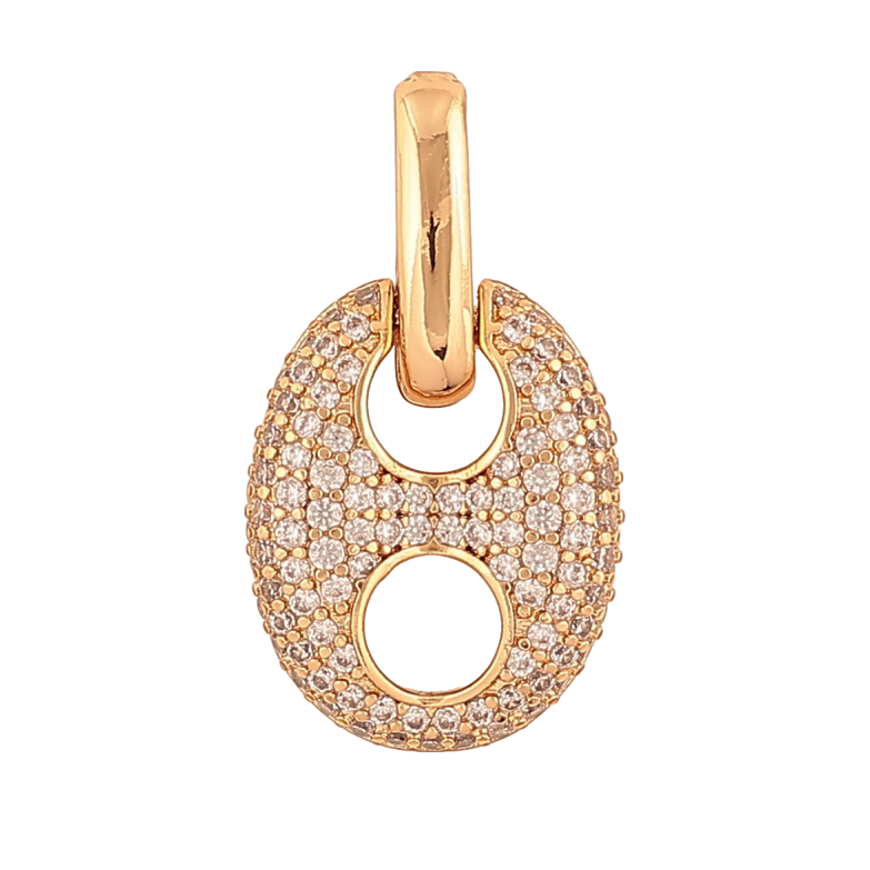 Кулон Xuping цвет Позолота 18К "Узор с инкрустацией кристаллами" для цепочки до 3мм фото №1