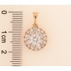 Кулон Xuping колір Позолота 18К "Інкрустація кристалами" для ланцюжка до 5мм фото №2