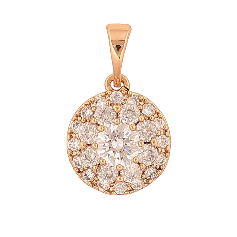 Кулон Xuping колір Позолота 18К "Інкрустація кристалами" для ланцюжка до 5мм фото №1