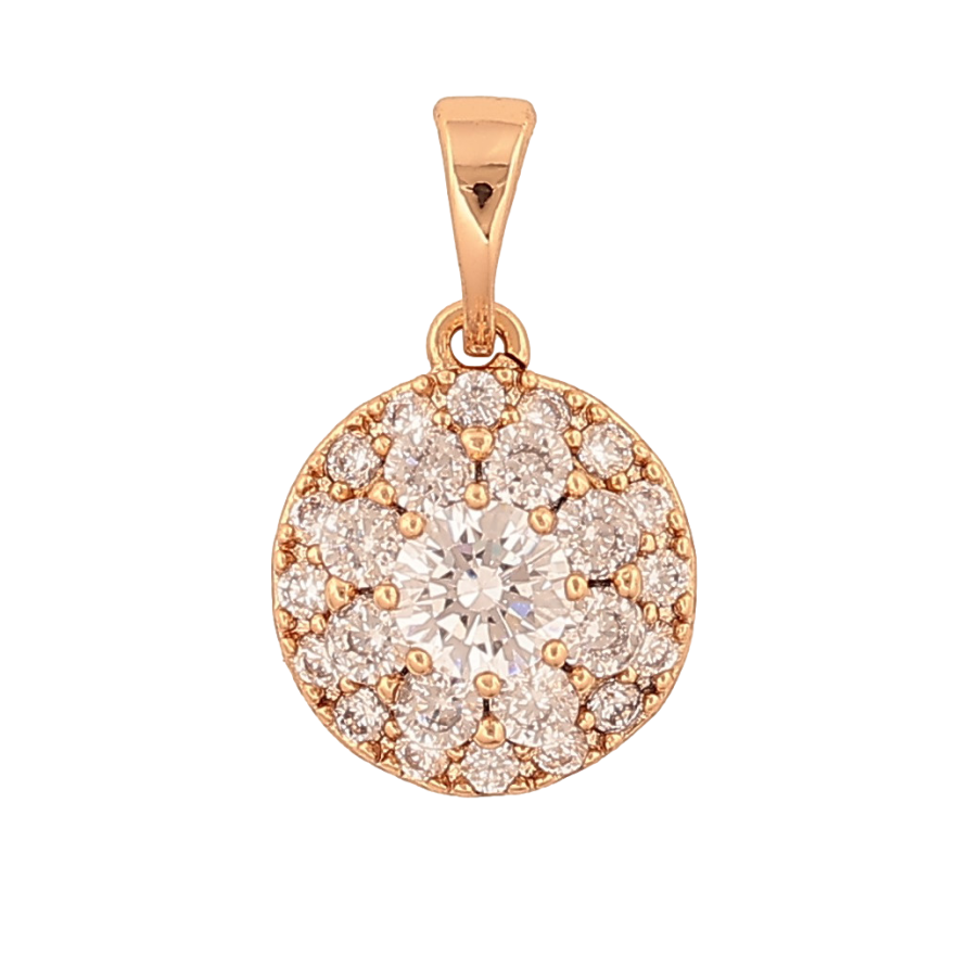 Кулон Xuping колір Позолота 18К "Інкрустація кристалами" для ланцюжка до 5мм фото №1