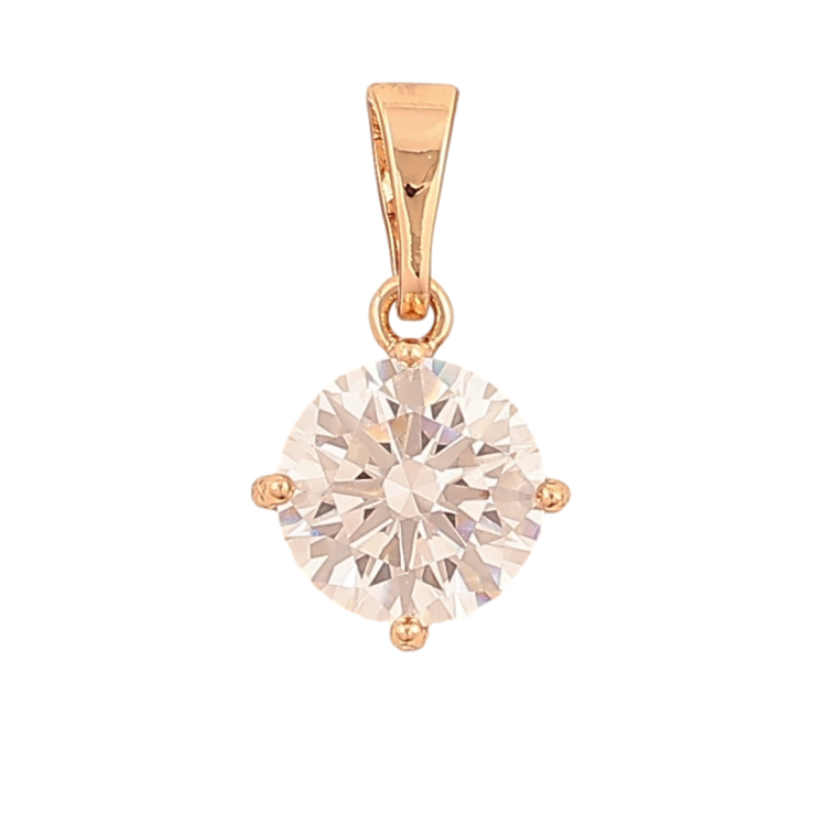 Кулон Xuping колір Позолота 18K "Кристал, ø 8мм" для ланцюжка до 5мм фото №17