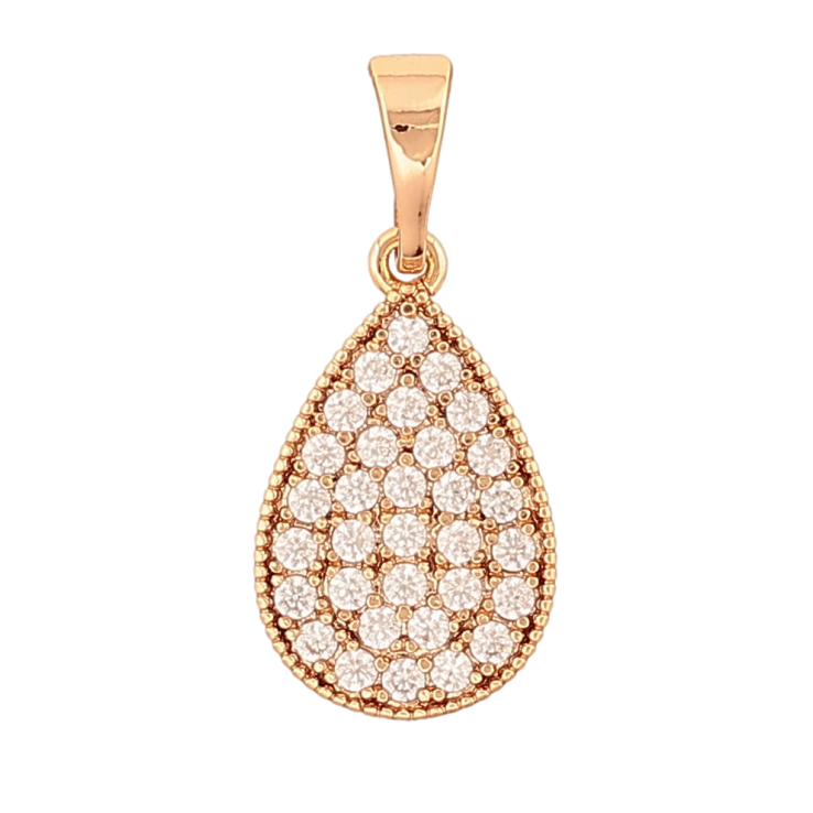 Кулон Xuping колір Позолота 18К "Крапелька з інкрустацією кристалами" для ланцюжка до 5мм фото №24 Кулон Xuping колір Позолота 18К "Крапелька з інкрустацією кристалами" для ланцюжка до 5мм фото №24