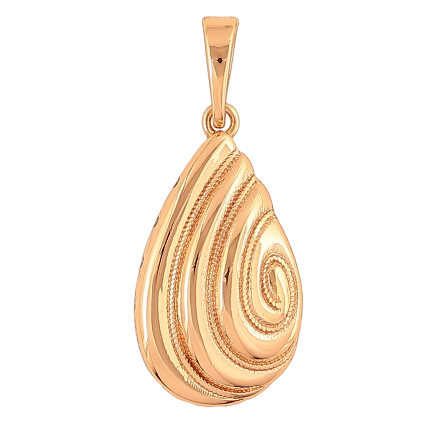 Кулон Xuping колір Позолота 18K "Декоративна крапелька двостороння" для ланцюжка до 6мм фото №1 Кулон Xuping колір Позолота 18K "Декоративна крапелька двостороння" для ланцюжка до 6мм фото №1