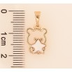Кулон Xuping колір Позолота 18K "Ведмедик з білою зіркою" для ланцюжка до 5мм фото №2