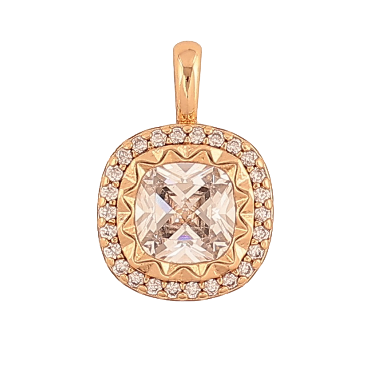 Кулон Xuping колір Позолота 18K "Кристал в обрамленні" для ланцюжка до 2мм фото №16