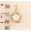 Кулон Xuping колір Позолота 18K "Перлинна квітка" для ланцюжка до 5мм фото №2 Кулон Xuping колір Позолота 18K "Перлинна квітка" для ланцюжка до 5мм фото №2