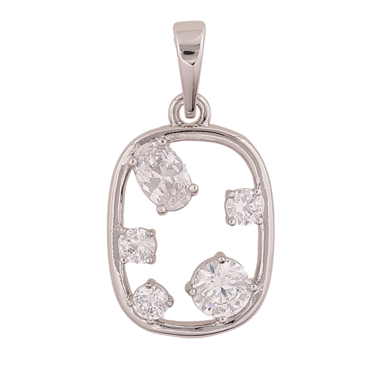 Кулон Xuping колір Родій "Інкрустація кристалами" для ланцюжка до 6мм фото №1