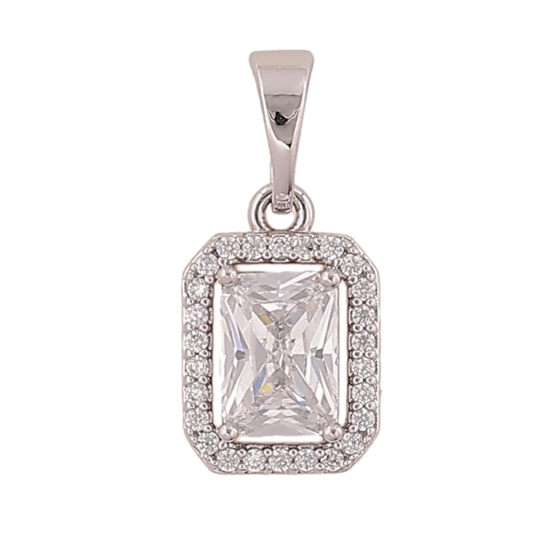 Кулон Xuping цвет Родий "Кристалл в обрамлении" для цепочки до 5мм фото №7 Кулон Xuping цвет Родий "Кристалл в обрамлении" для цепочки до 5мм фото №7