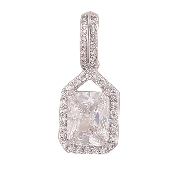 Кулон Xuping колір Родій "Кристальний блиск" для ланцюжка до 5мм фото №9