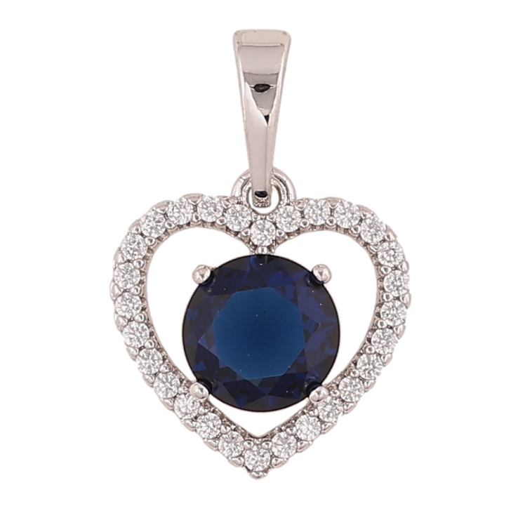 Кулон Xuping колір Родій "Серце з синім кристалом" для ланцюжка до 6мм фото №16 Кулон Xuping колір Родій "Серце з синім кристалом" для ланцюжка до 6мм фото №16