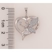 Кулон Xuping колір Родій "Фея з серцем" для ланцюжка до 6мм фото №2