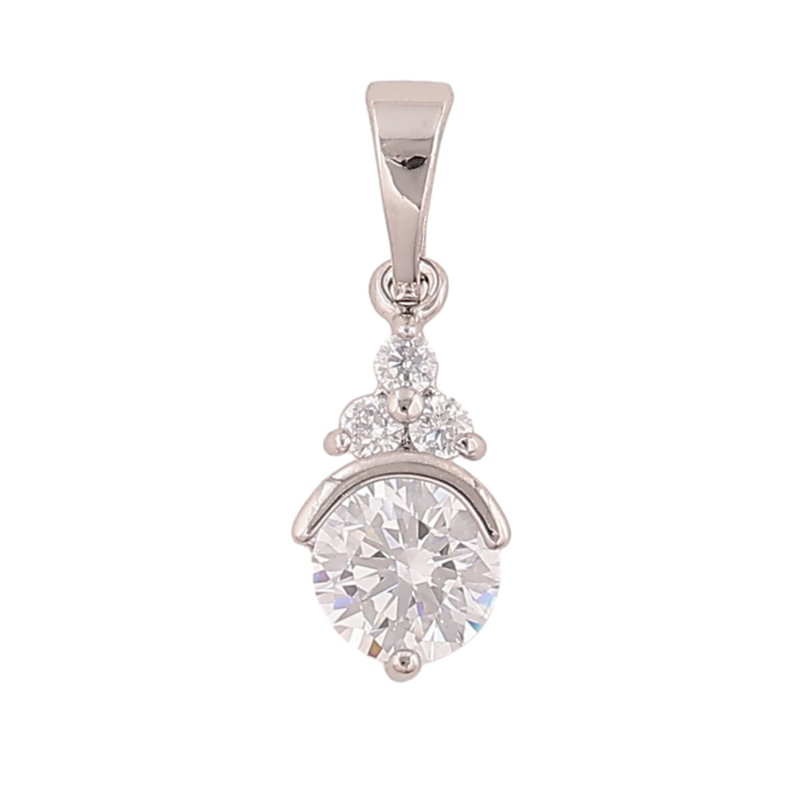 Кулон Xuping цвет Родий "Кристальный блеск" для цепочки до 5мм фото №1