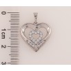 Кулон Xuping колір Родій "Серце" для ланцюжка до 5мм фото №2 Кулон Xuping колір Родій "Серце" для ланцюжка до 5мм фото №2