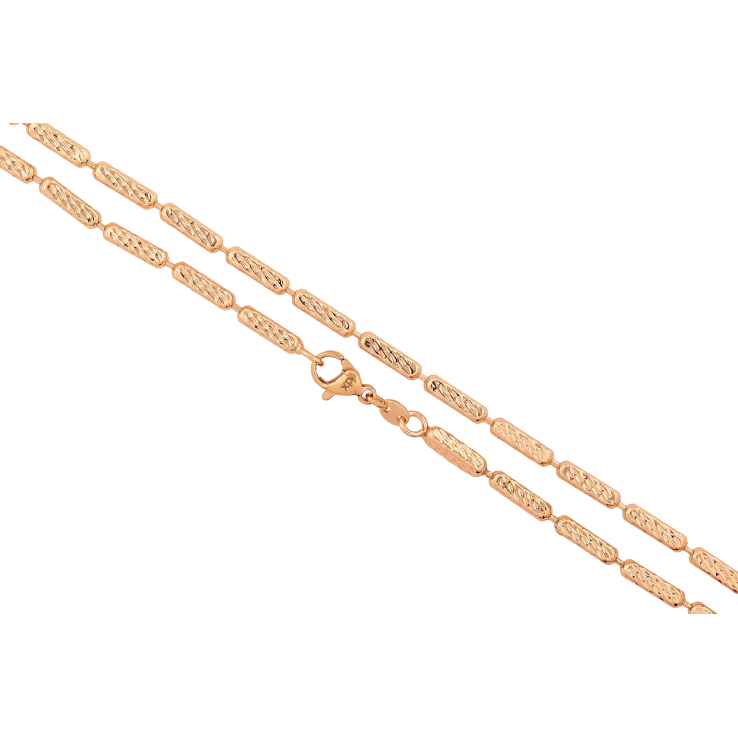 Цепочка Xuping M&L цвет 18К "Плетение Перлина декоративная" длина 50см х 3мм фото №7 Цепочка Xuping M&L цвет 18К "Плетение Перлина декоративная" длина 50см х 3мм фото №7