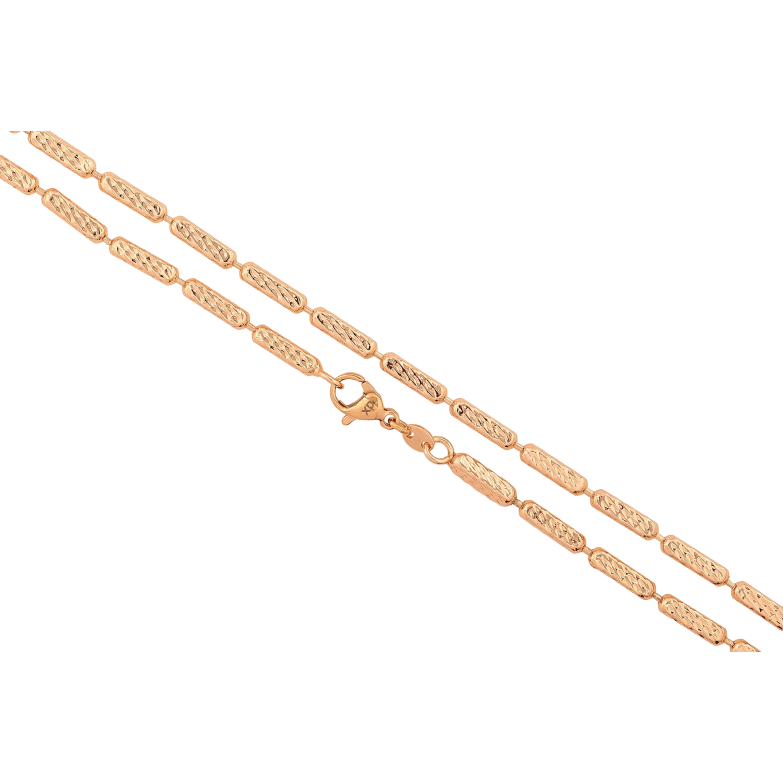 Ланцюжок Xuping M&L колір 18К "Плетіння Перлина декоративна" довжина 50см х 3мм фото №1