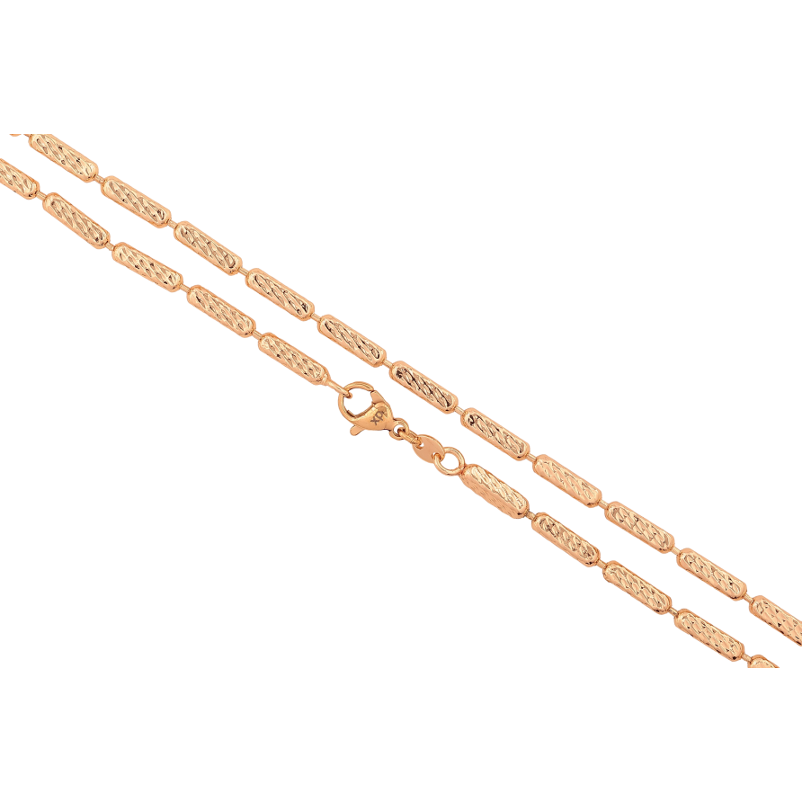 Цепочка Xuping M&L цвет 18К "Плетение Перлина декоративная" длина 50см х 3мм фото №1