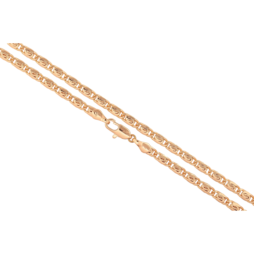 Цепочка Xuping M&L цвет 18К "Плетение Птичий Глаз" длина 45см х 4мм фото №1