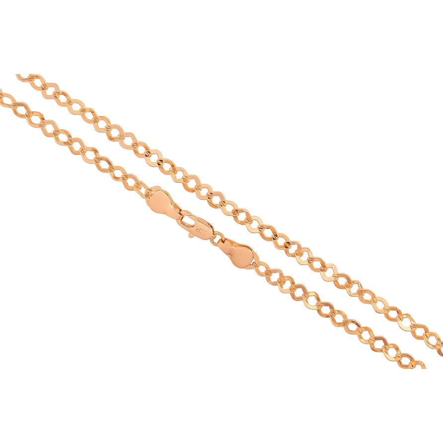 Цепочка Xuping M&L цвет 18К "Плетение Фантазийное" длина 49см х 5мм фото №1