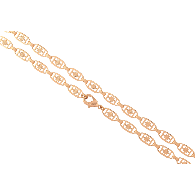 Цепочка Xuping M&L цвет 18К "Плетение Фантазийное" длина 51см х 2-6мм фото №1