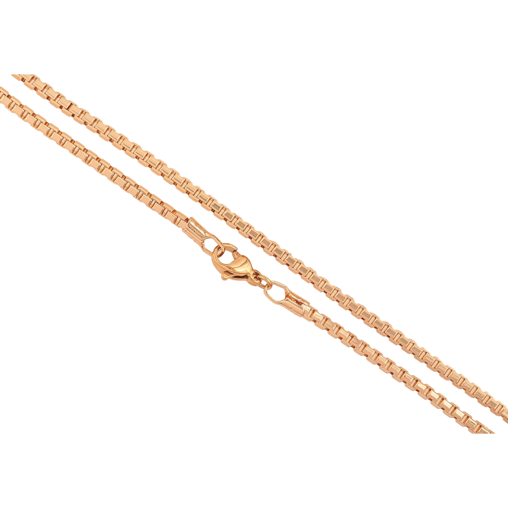 Цепочка Xuping M&L цвет 18К "Плетение Венецианское" длина 59см х 2мм фото №3 Цепочка Xuping M&L цвет 18К "Плетение Венецианское" длина 59см х 2мм фото №3