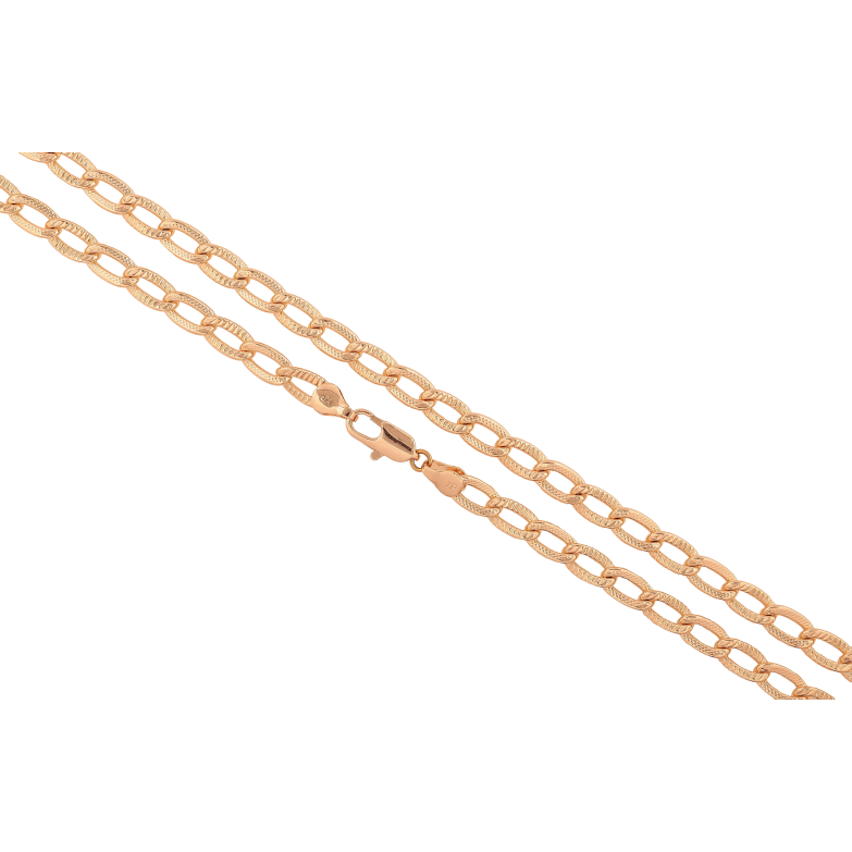 Цепочка Xuping M&L цвет 18К "Плетение Панцирное с узором" длина 51см х 6мм фото №1