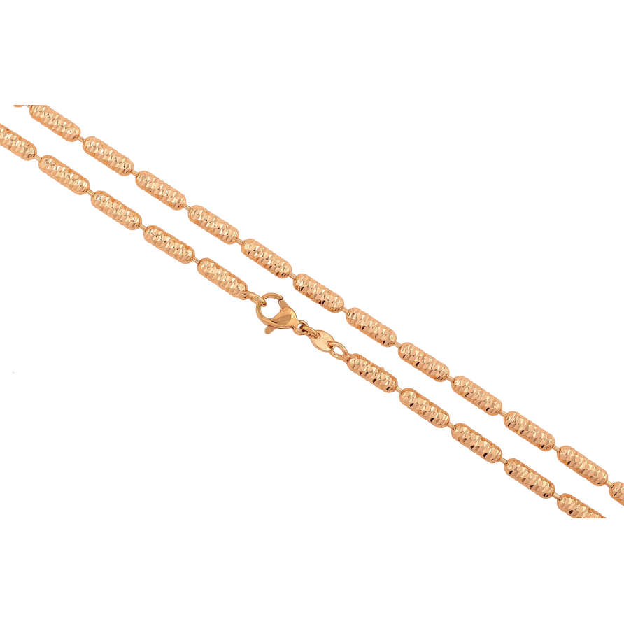 Цепочка Xuping M&L цвет 18К "Плетение Перлина декоративная" длина 45см х 3мм фото №1