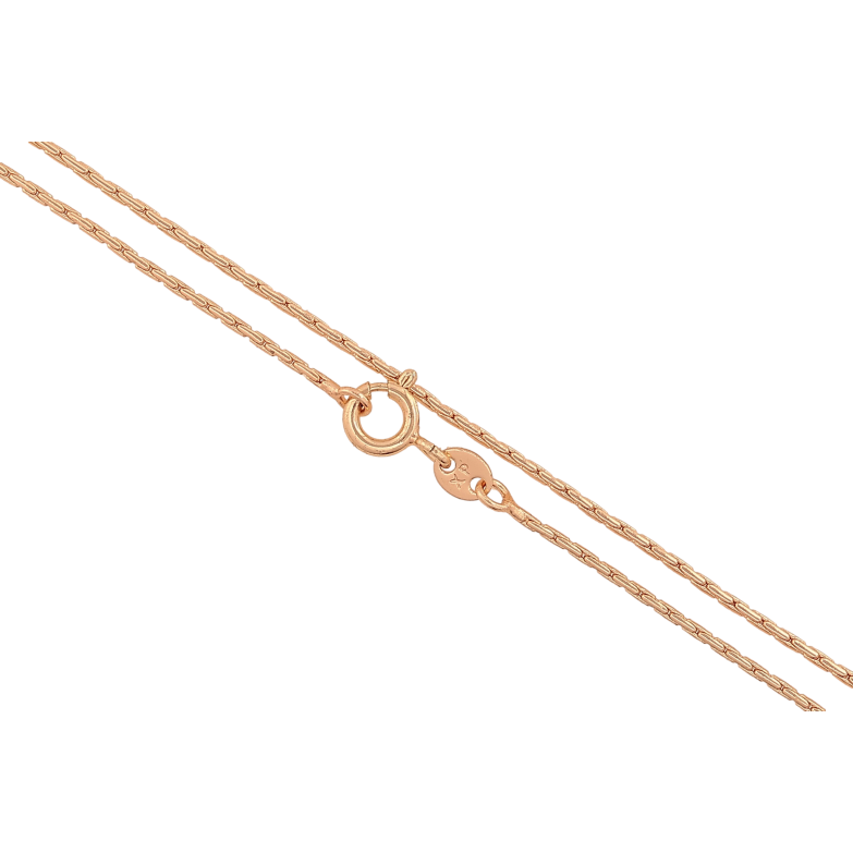 Цепочка Xuping M&L цвет 18К "Плетение склоченное" длина 40см х 1мм фото №1