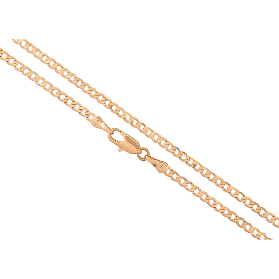 Ланцюжок Xuping M&L колір 18К "Плетіння Панцирне" довжина 70см х 3мм фото №1 Ланцюжок Xuping M&L колір 18К "Плетіння Панцирне" довжина 70см х 3мм фото №1