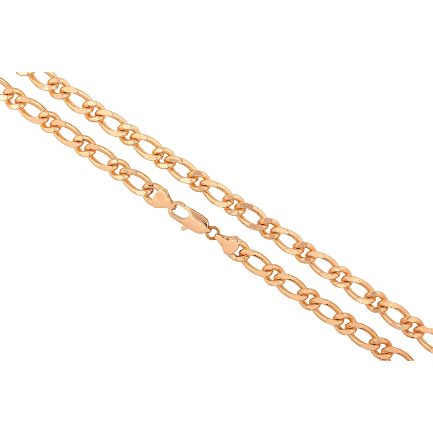 Цепочка Xuping M&L цвет 18К "Плетение Панцирное фантазийное" длина 51см х 7мм фото №1