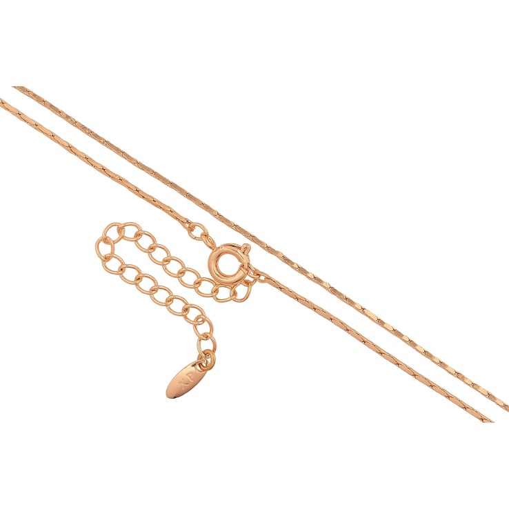 Цепочка Xuping M&L цвет 18К "Плетение склоченное" длина 41-46см х 1мм фото №5 Цепочка Xuping M&L цвет 18К "Плетение склоченное" длина 41-46см х 1мм фото №5