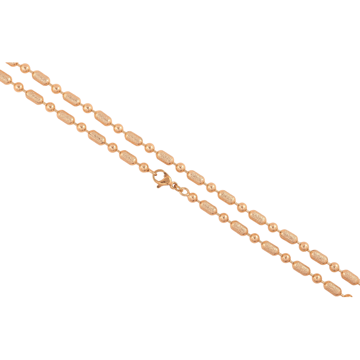 Цепочка Xuping M&L цвет 18К "Плетение Перлина с шагренью" длина 50см х 3мм фото №7 Цепочка Xuping M&L цвет 18К "Плетение Перлина с шагренью" длина 50см х 3мм фото №7