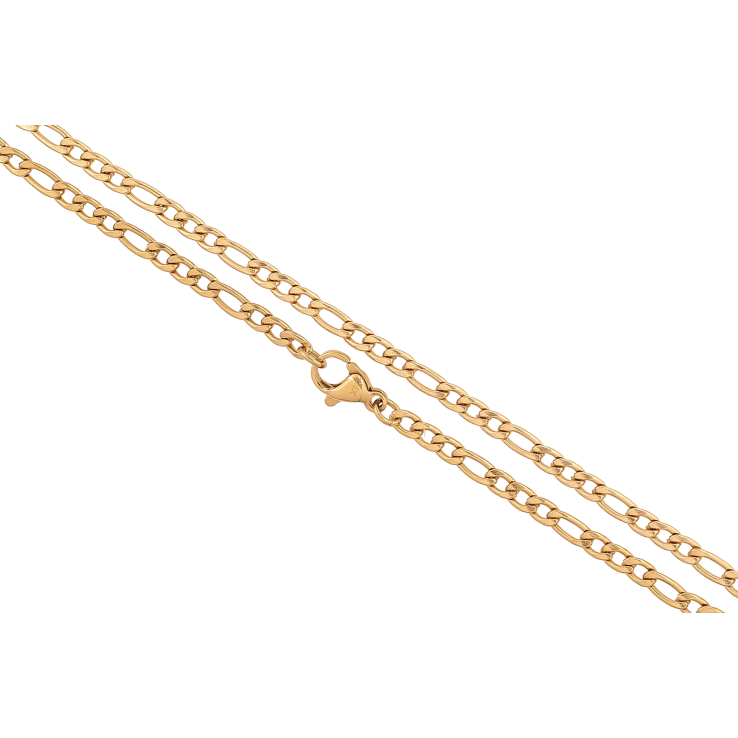 Ланцюжок Xuping ТТМ Stainless Steel колір 14К "Плетіння Фігаро" довжина 60см х 3мм фото №24 Ланцюжок Xuping ТТМ Stainless Steel колір 14К "Плетіння Фігаро" довжина 60см х 3мм фото №24