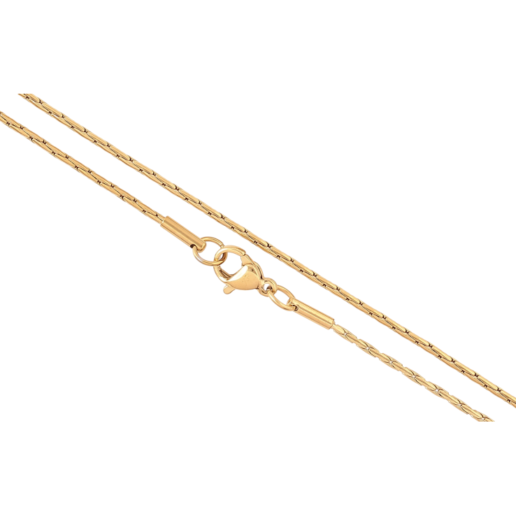 Ланцюжок Xuping ТТМ Stainless Steel колір 14К "Плетіння склочене в коло" довжина 45см х 1.5мм фото №17 Ланцюжок Xuping ТТМ Stainless Steel колір 14К "Плетіння склочене в коло" довжина 45см х 1.5мм фото №17