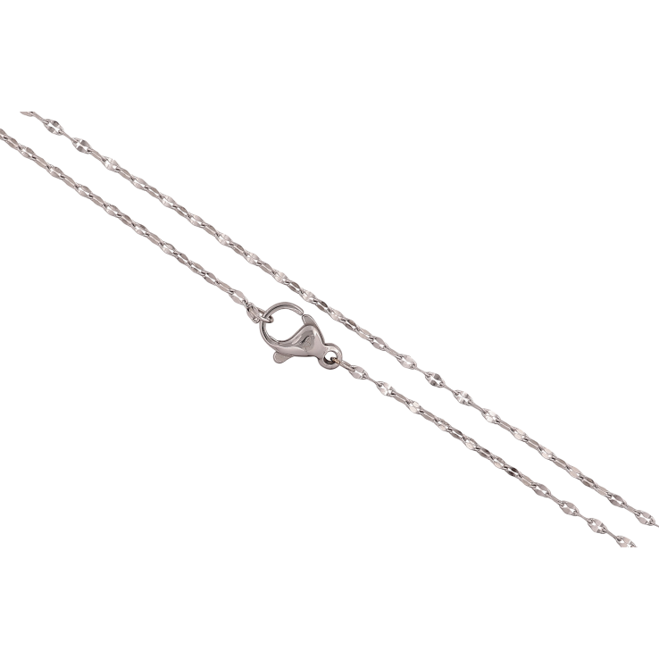 Ланцюжок Xuping ТТМ Stainless Steel колір Родій "Плетіння Якірне" довжина 45см х 1.5мм фото №12