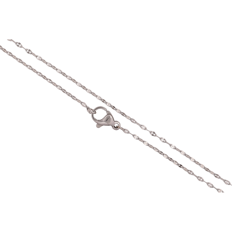 Цепочка Xuping ТТМ Stainless Steel цвет Родий "Плетение Якорное" длина 45см х 1.5мм фото №1