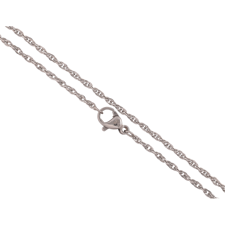 Ланцюжок Xuping ТТМ Stainless Steel колір Родій "Плетіння Кордове" довжина 60см х 2мм фото №21