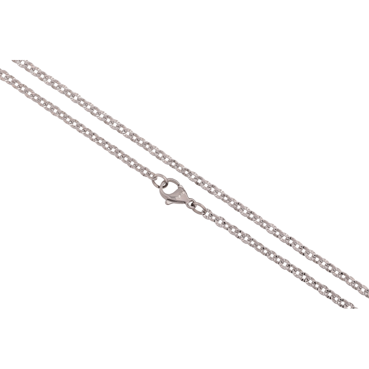 Ланцюжок Xuping ТТМ Stainless Steel колір Родій "Плетіння Якірне з візерунком" довжина 45см х 3мм фото №6