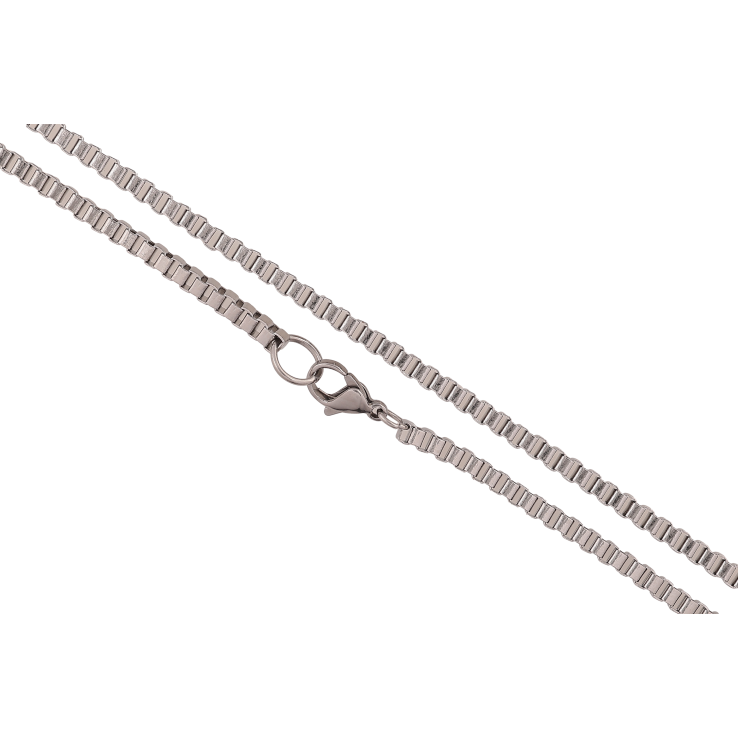 Ланцюжок Xuping ТТМ Stainless Steel колір Родій "Плетіння Венеціанське" довжина 56см х 3мм фото №17