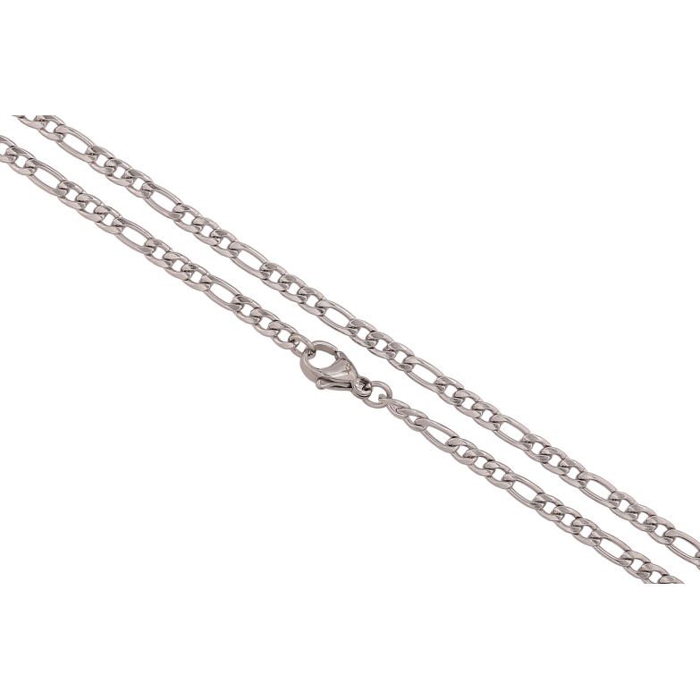 Цепочка Xuping ТТМ Stainless Steel цвет Родий "Плетение Фигаро" длина 50см х 3мм фото №1 Цепочка Xuping ТТМ Stainless Steel цвет Родий "Плетение Фигаро" длина 50см х 3мм фото №1