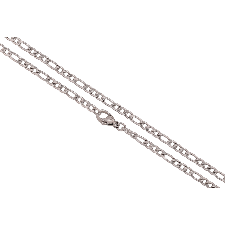 Ланцюжок Xuping ТТМ Stainless Steel колір Родій "Плетіння Фігаро" довжина 50см х 3мм фото №1 Ланцюжок Xuping ТТМ Stainless Steel колір Родій "Плетіння Фігаро" довжина 50см х 3мм фото №1