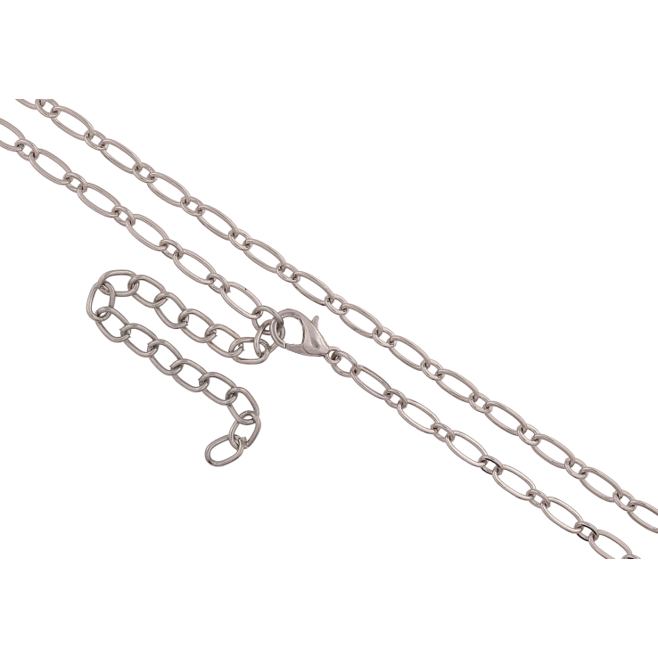 Ланцюжок Xuping ТТМ Stainless Steel колір Родій "Плетіння Фантазійне" довжина 77-85см х 4мм фото №18