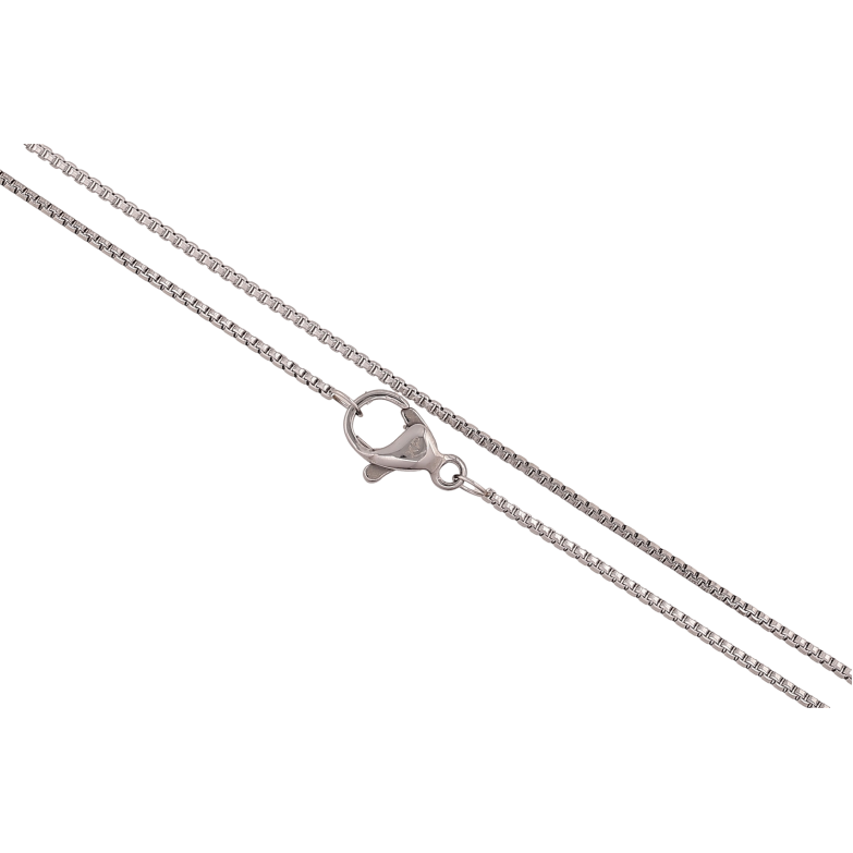 Ланцюжок Xuping ТТМ Stainless Steel колір Родій "Плетіння Панцирне" довжина 45см х 1мм фото №1