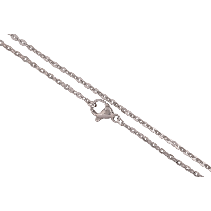 Ланцюжок Xuping ТТМ Stainless Steel колір Родій "Плетіння Якірне" довжина 45см х 2мм фото №15