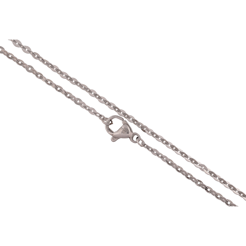 Цепочка Xuping ТТМ Stainless Steel цвет Родий "Плетение Якорное" длина 45см х 2мм фото №1