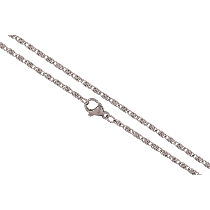 Ланцюжок Xuping ТТМ Stainless Steel колір Родій "Плетіння Равлик" довжина 45см х 2мм фото №22 Ланцюжок Xuping ТТМ Stainless Steel колір Родій "Плетіння Равлик" довжина 45см х 2мм фото №22